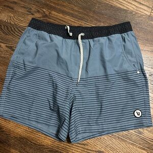 Blue Striped vuori shorts
